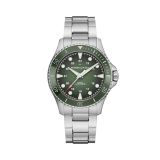 Scuba Auto Khaki Field 43mm, Green Dial, Automatic Movement, Stainless Steel Case, Stainless Steel Bracelet Watch