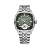 Freelancer 40mm, Green Dial, Automatic Movement, Stainless Steel Case, Stainless Steel Bracelet Watch