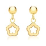 N9ne 9K Cutout Flower Drop Earrings