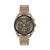 TopHorlodge 44mm Green Dial Quartz Movement Brass Bracelet Watch