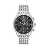 Gregor 45mm Black Dial Quartz Movement Stainless Steel Bracelet Watch
