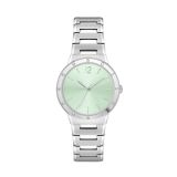 Ore Ladies 34mm Green Dial Quartz Stainless Steel Watch