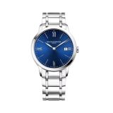 Baume et Mercier Classima 40mm Blue Dial Quartz Stainless Steel Bracelet Watch BM0A10382