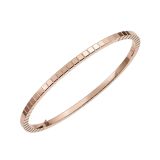 Ice Cube 18k Rose Gold Bangle
