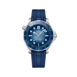 Seamaster Diver 300m 42mm, Blue Dial, Self Winding Movement, Steel Case, Blue Rubber Strap Watch