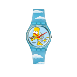 The Simpsons Collection ANGEL BART 34mm, Round Blue Dial, Quartz, Blue Case, Blue Strap Watch
