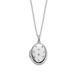 Make cherished memories with the Silver Taylor Diamond Star Pattern Locket, the ideal gift for christening or communion. This locket features a stunning diamond star pattern design, symbolizing guidance and protection