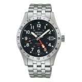 Seiko 5 Sports Field GMT 39.4mm, Black Dial, Automatic Movement, Stainless Steel Case, Stainless Steel Bracelet Watch ssk023k1