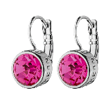 Louise Silver Pink Drop Earrings