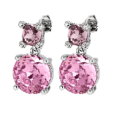 Nicola Silver Rose Drop Earrings