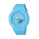 Casio G-Shock 2100 Series 48.5mm x 45.4mm Blue Dial Quartz Movement Resin Strap Watch