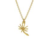 Gold Plated Dandelion Fluff Necklace