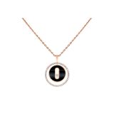 Messika 18K Rose Gold Lucky Move SM Onyx Necklace