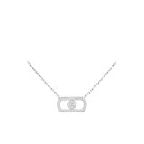 Messika 18K White Gold So Move Pavé Diamond Necklace