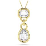 Swarovski Gold-Toned Plated Mixed Cut White Zirconia Crystal Dextera Pendant Necklace