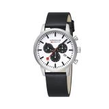 Neo 41mm, White Dial, Quartz Movement, Steel Case, Vegan Leather Strap Watch