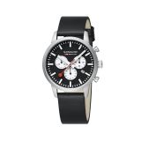 Neo 41mm, Black Dial, Quartz Movement, Stainless Steel Case, Vegan Leather Strap Watch