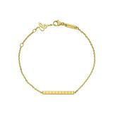 Ice Cube 18k Yellow Gold Bracelet
