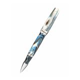 Photo of the Montegrappa Elmo Sorapis Ballpoint Pen ISE2RRAB, designed with a premium resin body and stainless steel accents