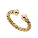 18k Yellow and White Gold Icone Banlge