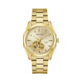Surveyor 39mm Gold Dial Automatic Gold Plated Watch