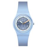 Swatch Power of Nature FROZEN WATERFALL 34mm, Blue Dial, Quartz Movement, Blue Case, Blue Strap Watch