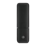 Leather Double Pen Case - Black