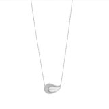Bombayed Tear Silver Pendant Necklace