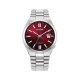 Citizen Tsuyosa 40mm, Red Dial, Automatic Movement, Stainless Steel Case, Stainless Steel Bracelet