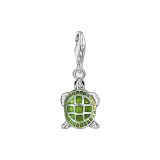 Thomas Sabo Green Tortoise Sterling Silver Charm