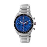 Gucci Interlocking 41mm Blue Dial Quartz Stainless Steel Watch (YA142317) featuring a bold blue dial