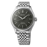 Seiko Classic Series Sensaicha Presage 40.2mm, Khaki Green Dial, Automatic Movement, Stainless Steel Case, Stainless Steel Bracelet Watch SPB465J1
