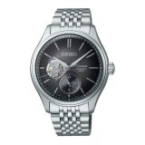 Seiko Classic Series Sumi- Iro Open Heart 40.2mm, Black Dial, Automatic Movement, Stainless Steel Case, Stainless Steel Bracelet Watch SPB471J1