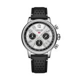Photo of the  Chopard Mille Miglia Classic Chronograph 40.5mm Silver Dial Automatic Watch 168619-3005, showcasing a stylish silver dial, stainless steel case, and leather strap with chronograph functionality.