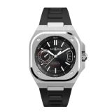 Bell & Ross BR-X5 Black Steel 41mm, Black Dial, Automatic Movement, Steel Case, Rubber Strap Watch BRX5R-BL-ST/SRB Image one