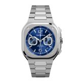 BR-05 Chrono Blue Steel 42mm, Blue Dial, Automatic Movement, Steel Case, Steel Bracelet Watch