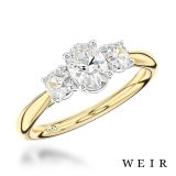 18ct yellow gold 0.50ct F VS2  Oval cut Diamond Engagement Ring