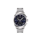 Tissot PR 100 Chronograph 40mm, Blue Dial, Quartz Movement, Steel Bracelet Watch T1504171104100