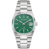 Super Seville, 38mm, Silver-Tone Stainless Steel, Green Dial, Quartz