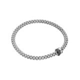 18K White Gold Black Diamond Solo Bracelet