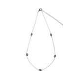 Juvi Silver Amble Stepping Stone Labradorite Necklace. Image one
