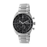 Gucci Interlocking 41mm Black Dial Quartz Stainless Steel Watch (YA142316) featuring a sleek black dial