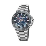 Aquis Date Upcycle 43.5mm  Multicoloured Dial Automatic Stainless Steel Bracelet Watch