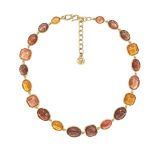 Goossens Cabochons Harmony Caramel Necklace. Image one