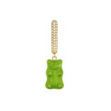 Photo of the Thomas Sabo Green Haribo Gummy Bear Gold Plated Single Hoop Earring CR727-414-6