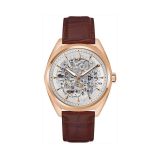 Surveyor 40mm Silver Dial Quartz Leather Watch