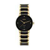 Rado Centrix 30.5mm Diamonds Black Dial Quartz Stainless Steel Bracelet Watch R30025712