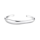 Photo of the Thomas Sabo Organic Shape Sterling Silver Bangle, featuring a fluid, natural design.