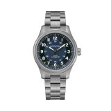 Photo of the Hamilton Khaki Field Titanium 42mm, Blue Dial, Automatic Movement, Titanium Watch H70545140