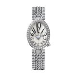 Reine de Naples 8928 33x24.9mm, Mother of Pearl Dial, Automatic Movement, 18k White Gold Diamond Watch